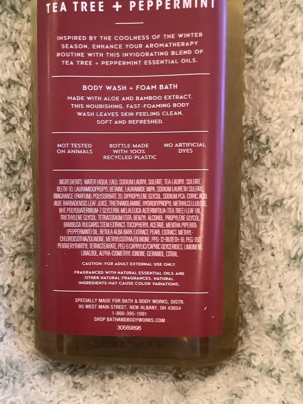 Bath & Body Works Scented Aromatherapy Tea Tree + Peppermint Body Wash NWT 10oz